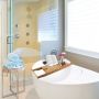 Bamboo Luxury Bathtub Caddy and Tray - HY2110