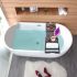 Bamboo Luxury Bathtub Caddy and Tray - HY2122