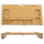 Bamboo Monitor Stand Riser with Storage Organizer - HY3111