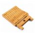 Bamboo Multifunctional Foldable Shower Stool Seat - 16*11.5*1.5 cm - HY2207