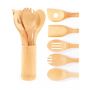 Bamboo Organic Cooking & Serving Utensil 6 Piece Set - ZM3510C