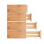 Bamboo Pack Of 4 Kitchen Multifunctional Organiser