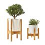 Bamboo Plant Stand Modern Planter Holder - HY4202
