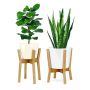 Bamboo Plant Stand Modern Planter Holder - HY4204