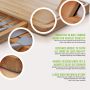 Bamboo Snack Board Wtih Cutlery Set - HY1140