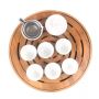 Bamboo Tea Set Serving Tray - 26.5*26.5*6 cm - HY1942