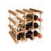 Bamboo Wood 12-Bottle Wine Rack - HY1817