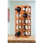Bamboo Wood Stackable 5-Bottle Wine Rack - HY1827