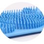 bath silicone towel doubble side - blue size:L box packing
