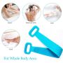 bath silicone towel doubble side - blue size:L box packing