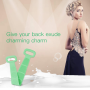 bath silicone towel doubble side - green size:L box packing