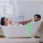bath silicone towel doubble side - green size:L box packing
