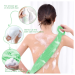 bath silicone towel doubble side - green size:L box packing