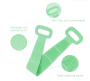 bath silicone towel doubble side - green size:L box packing