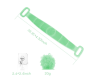 bath silicone towel doubble side - green size:L box packing