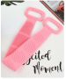 bath silicone towel doubble side - pink size:L box packing