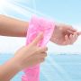 bath silicone towel doubble side - pink size:L box packing