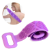 bath silicone towel doubble side - purple size:L box packing