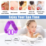 bath silicone towel doubble side - purple size:L box packing