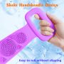 bath silicone towel doubble side - purple size:L box packing
