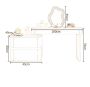 Bedroom dressing table 100cm-KD-06-white