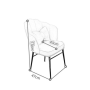 Bedroom dressing table 100cm - YQ-H9 DR- White