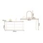 Bedroom dressing table 80cm-KD-07-white