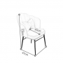Bedroom dressing table 80cm- S-02 - White