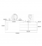 Bedroom dressing table 80cm- S-02 - White