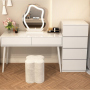 Bedroom dressing table french cream style 100cm- White