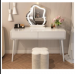 Bedroom dressing table french cream style 80cm- White