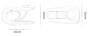 Bedsheet position holder clamp - white