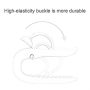 Bedsheet position holder clamp - white