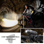 Bicycle front and tail light usb rechargeable