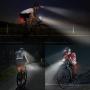 Bicycle front and tail light usb rechargeable