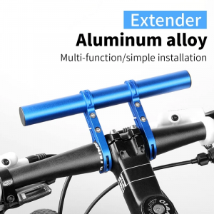Bicycle handlebar extension - blue