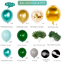 Birthday party balloon set - Green Forest, Safari