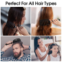 Boar Bristle Hair Brush - Black