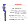 Boar Bristle Hair Brush - Blue