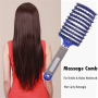 Boar Bristle Hair Brush - Blue