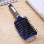 Boar Bristle Hair Brush - Blue