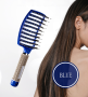Boar Bristle Hair Brush - Blue