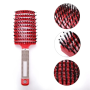 Boar Bristle Hair Brush - Red