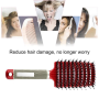 Boar Bristle Hair Brush - Red