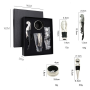 Bottle wine opener 4pcs/set - black