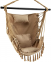 Brazilian swing tassel hammock chair- Khaki