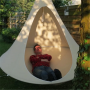 Cacoon outdoor tourism camping tree janging hammock 150*150cm beige