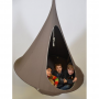 Cacoon outdoor tourism camping tree janging hammock 180*150cm dark brown