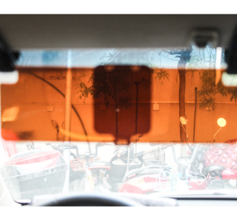 car visor - Light-proof eyepiece shade mirror