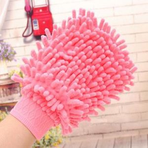 Car washcleaning glove - Bright Pink